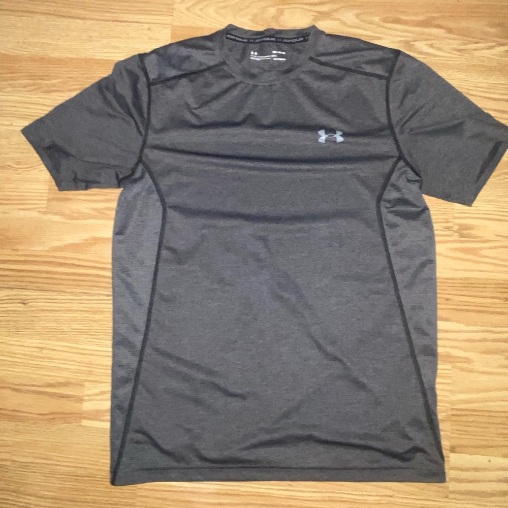 Under Armour Gray Fitted Heat Gear Shirt
